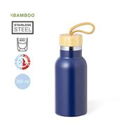 BORRACCIA TERMICA CON TAPPO IN BAMBOO 350ml